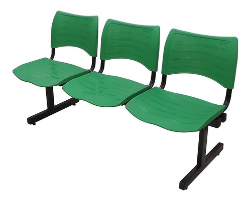 Longarina Iso 3 Lugares Cadeira | Várias Cores