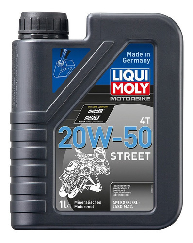 Aceite Para Moto 4 Tiempos 20w50 Mineral Liqui Moly 1lt