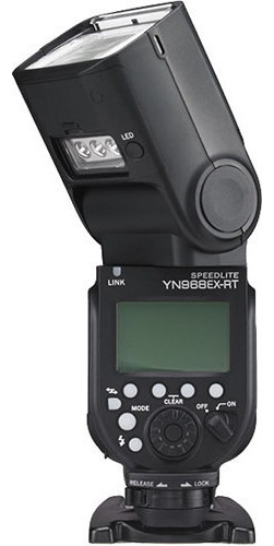 Receptor integrado Yongnuo 968ex-rt e flash LED para Canon