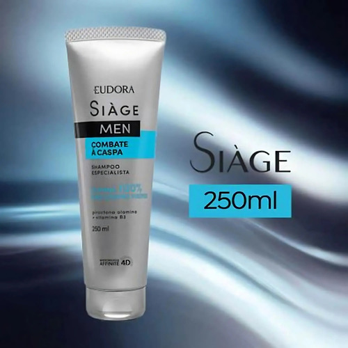 Shampoo Combate A Caspa Siage Men Eudora 250g