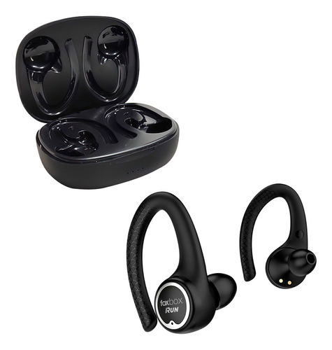 Auriculares Foxbox Boost Run Deportes Bluetooth Mic Tws + Color Negro