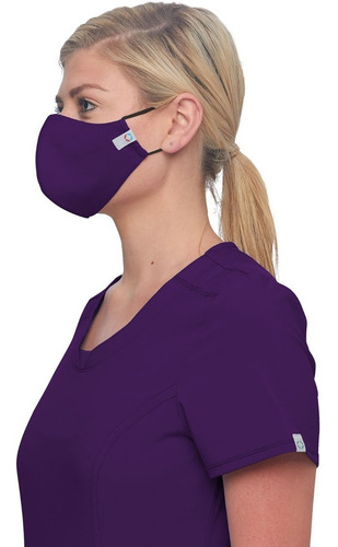 Cherokee Ww560 Paquete 5 Cubrebocas Anti Microbial Repelente Color Egg - Morado