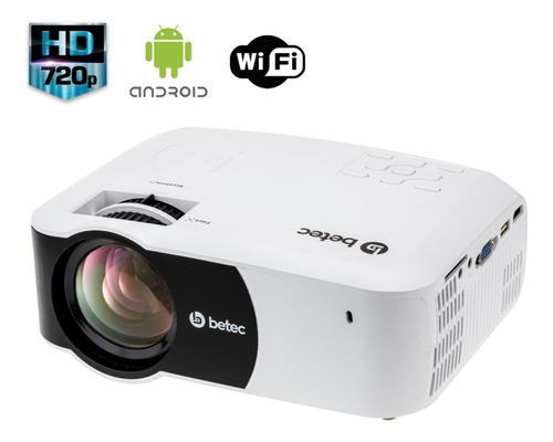 Imagem 3 de 8 de Mini Projetor Led Hd - Android - 2400 Lumens - Betec Bt920a