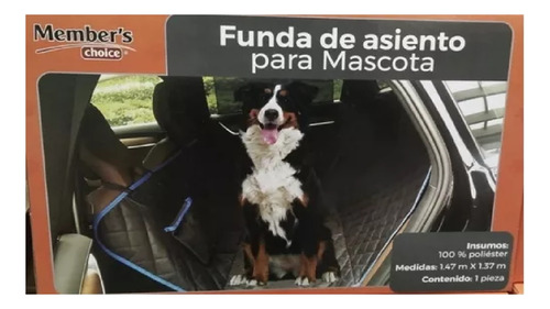 Funda Cubreasiento De Auto Para Mascotas 1.47m X 1.37m
