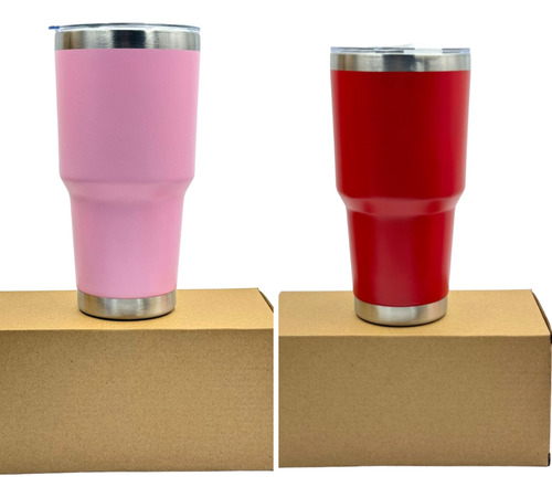 15 Termos De 30 Oz Vacuum Mayoreo Acero Inoxidable Popote
