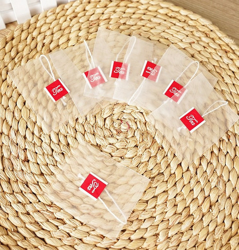 - Sacos De Filtro De Chá Descartáveis 6x7cm 100 Unidades,