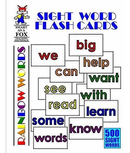 Sight Word Flash Cards 500 Rainbow Words, De Kohn, Dwayne Douglas. Rainbow Words, Vol. 1. Editorial Independently Published, Tapa Blanda En Inglés, 2019