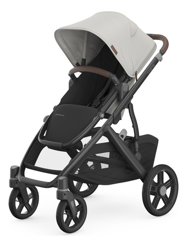 Carrinho de passeio Uppababy Vista V3 versátil e adaptável com chassi Upf 50+ Color Savannah Black