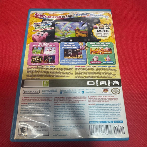 Kirby And The Rainbow Curse Nintendo Wii U Original (Usado)
