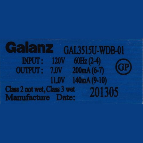 Transformador Microondas 120v / 7v E 11v Gal 3515u-wdb 01