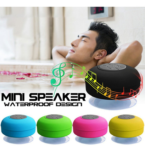 Bocina Bluetooth Impermeable Para La Ducha Con Ventosa