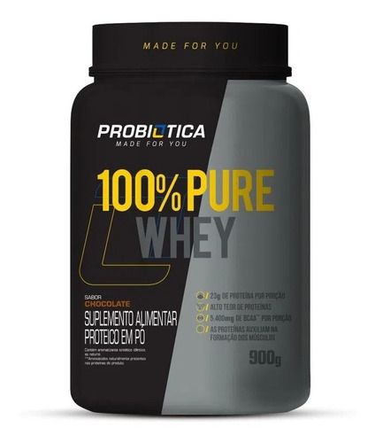 Whey 100% Pure Probiótica  900g