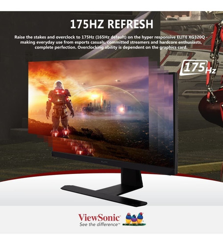 Imagen 4 de 8 de Viewsonic Xg320q Monitor Gamer 2k Qhd 175hz Hdr600 32''