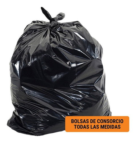 Bolsa De Residuo Consorcio Negras 100x150/80 Paq X50 Basura