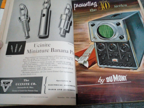 2 Revistas Electronics 1956 Ingles 900 P Antiguas