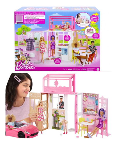 Casa De Muñecas Barbie Con Accesorios 