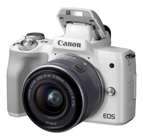  Canon EOS Kit M50 15-45mm IS STM sin espejo color  blanco