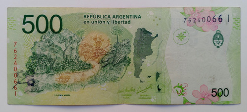 Billetes Argentino 500 Pesos - Con Error -mayo