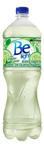 12 Pack De Agua De Sabor Limon Pepino Be Light 1.5 Lts