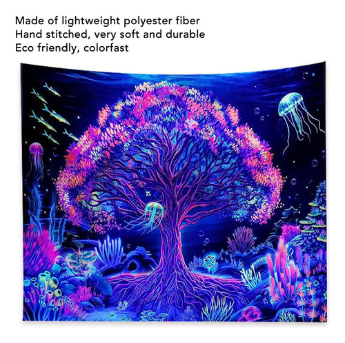 Manta De Pared Para Decoración De Árbol Fluorescente Cepilla
