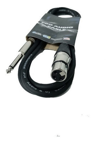 Imagen 3 de 7 de Cable Profesional Pro Audio Plug Mono A Canon Xlr Hembra 7,6