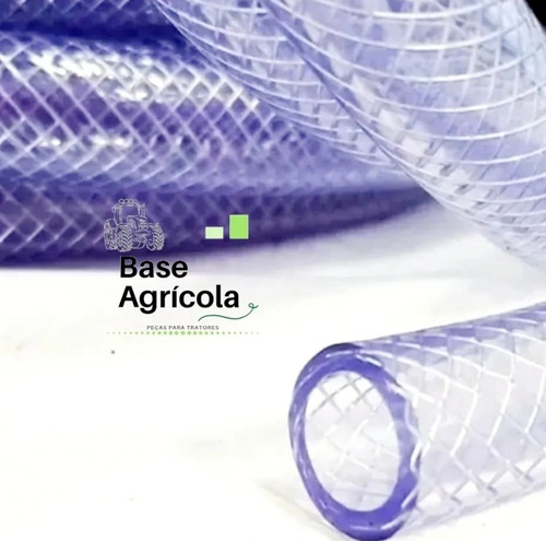 Imagem 3 de 3 de Mangueira Trancada Cristal Pvc Interno Pt 250 1/2 20 Metros