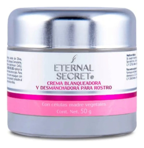 Crema Blanqueadora De Cara, Crema Desmanchadora Eternal Secr Todo Tipo De Piel Día/noche