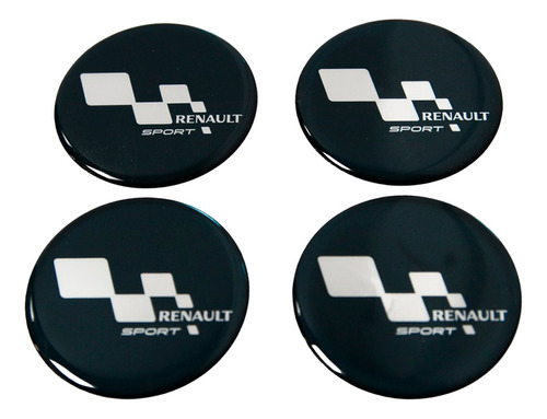 Adesivos Emblema Resinado Roda Renault 48mm Cl17