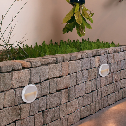 Imagen 7 de 7 de Lámpara Para Muro Redonda Exterior 9,5w Luz Cálida