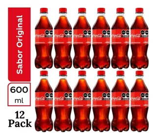 Caja De 12 Coca Cola Regular De 600 Ml
