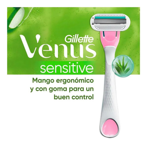 Máquina Afeitar Mujer Gillette Venus Sensitive 4 Uds