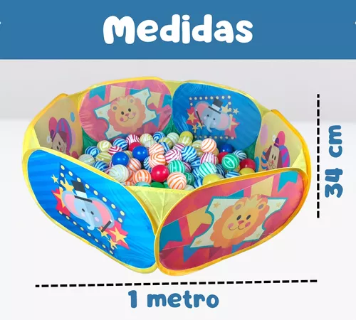 Piscina de Bolinhas Fantástico Circo com 100 Bolas Pica Pau 657