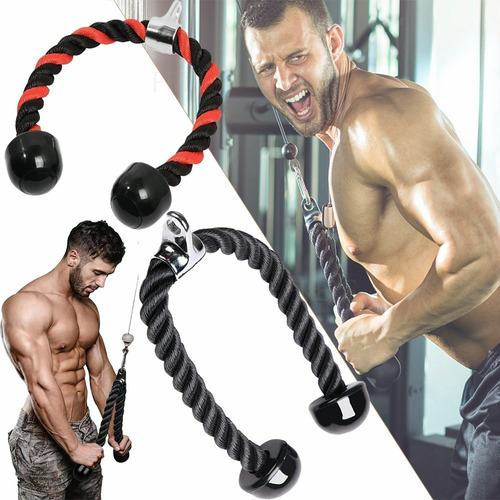 Imagen 3 de 8 de Cuerda Crossfit Entrenamiento Para Agarres Gym Triceps Casa