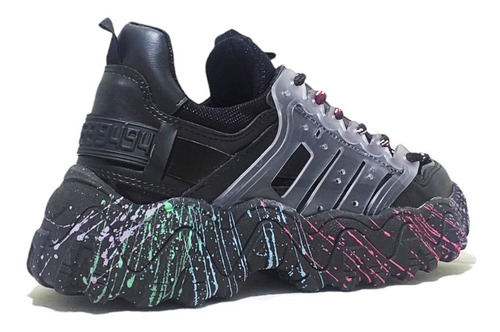 Imagen 4 de 6 de Zapatillas Enjoy Negro/multicolor