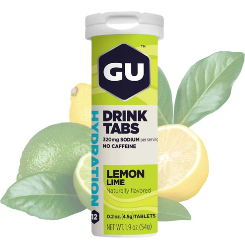 Gu Energy Tabs Sabor Limonada Pastilha Eletrolítico 12 Un.