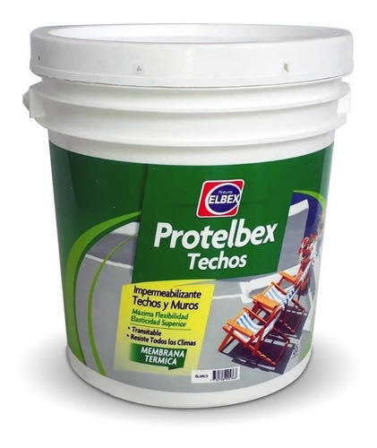 Protelbex Techos Y Muros X 20 Lts Prestigio Color Blanco