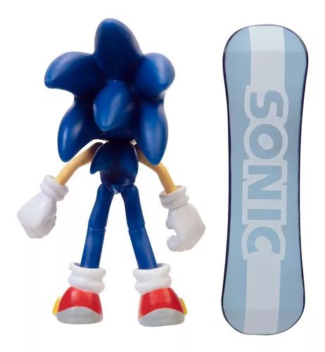 Boneco Sonic Original Importado Articulado Com Skate 11 Cm