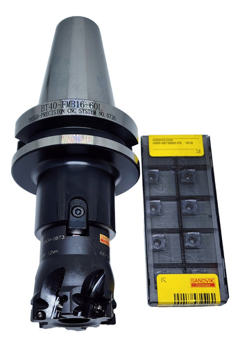 Corona Piña 40mm Bt40+10 Insertos 490r-08t308pm 1010 Sandvik