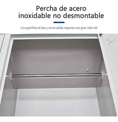 Taquilla Metálica De 4 Puertas Con Dimensiones De 180cm