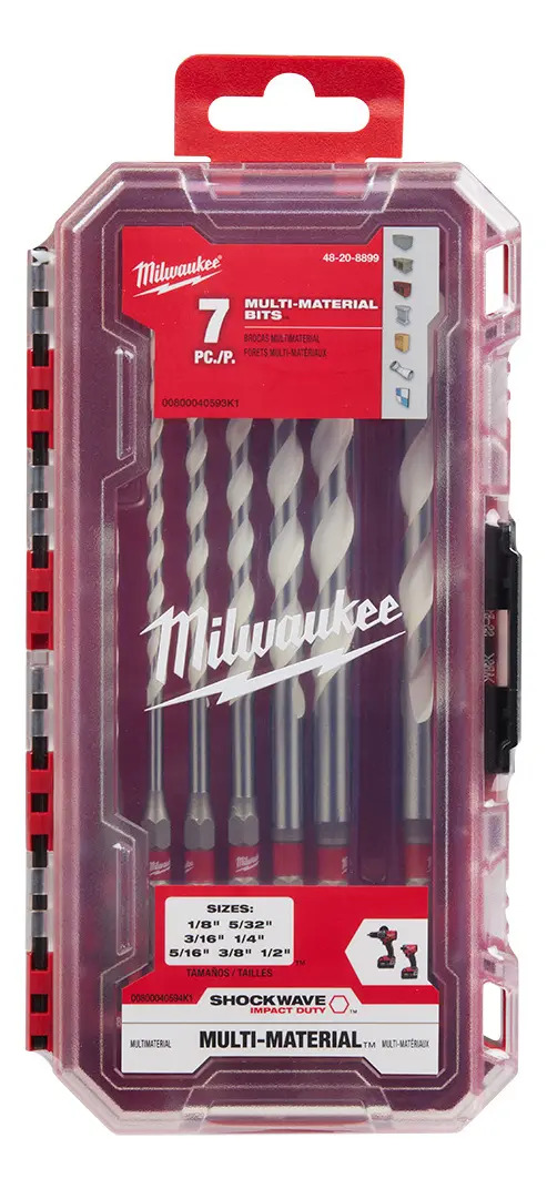 Kit Brocas Multimateriais Shockwave C/ 07 Pçs 48-20-8899