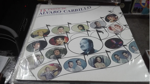 Lp 15 Exitos De Alvaro Carrillo En Acetato,long Play