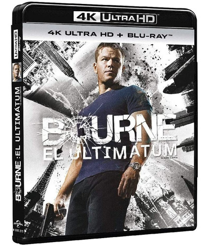 El Ultimatum Bourne Matt Damon Pelicula 4k+uhd+blu-ray