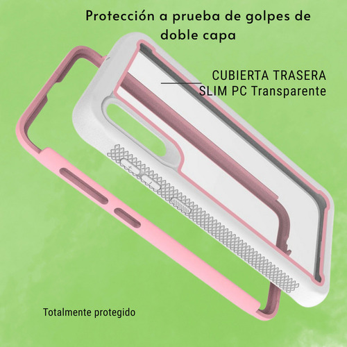 Funda Para Galaxy A72 Con Mica Varios Modelos Antigolpes Rojo Air Case