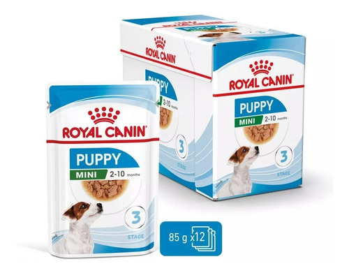 Salsa Premium Para Perros Mini Puppy Royal Canin X12 85gr