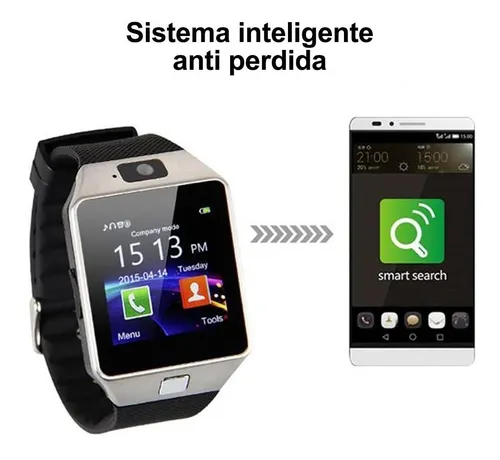 Reloj Inteligente Bluetooth Con Cámara, Pantalla Tactil y Ranura De Tarjeta  SIM