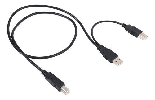 Cabo Usb 2.0 Macho Duplo Para Padrão B Macho Y 80cm Para Imp