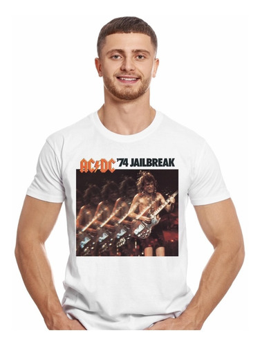 Polera Acdc Jailbreak Rock Impresión Directa