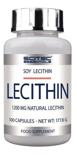 Lecitina, 1200 Mg. 100 Capsulas. Scitec . Agro Servicio.