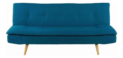 Sofacama Atlanta Estilo Escandinavo Color Azul Rey Diseño De La Tela Suede