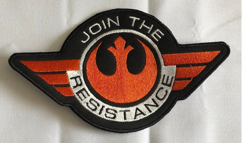 Parche Bordado Star Wars Join The Resistance 20 Centímetros